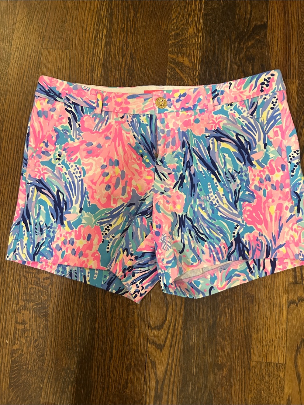 Lilly Pulitzer Pink Multi Print Cotton Shorts